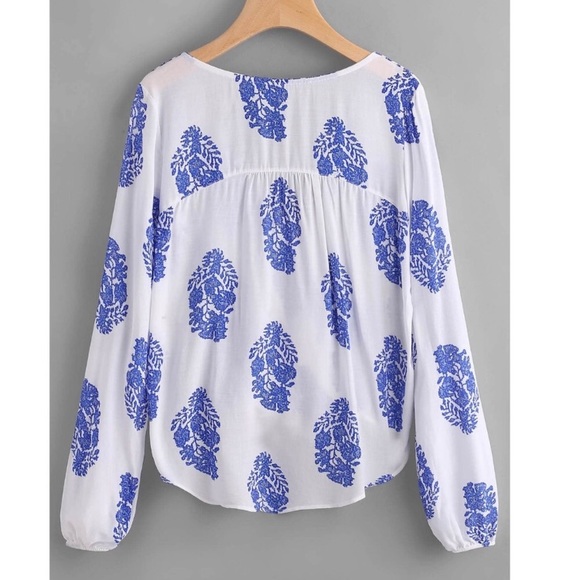 🌴V-Neck Blouse🌴 - Picture 4 of 4